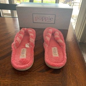 Poppie Jones Terry Cloth Slippers NWOT